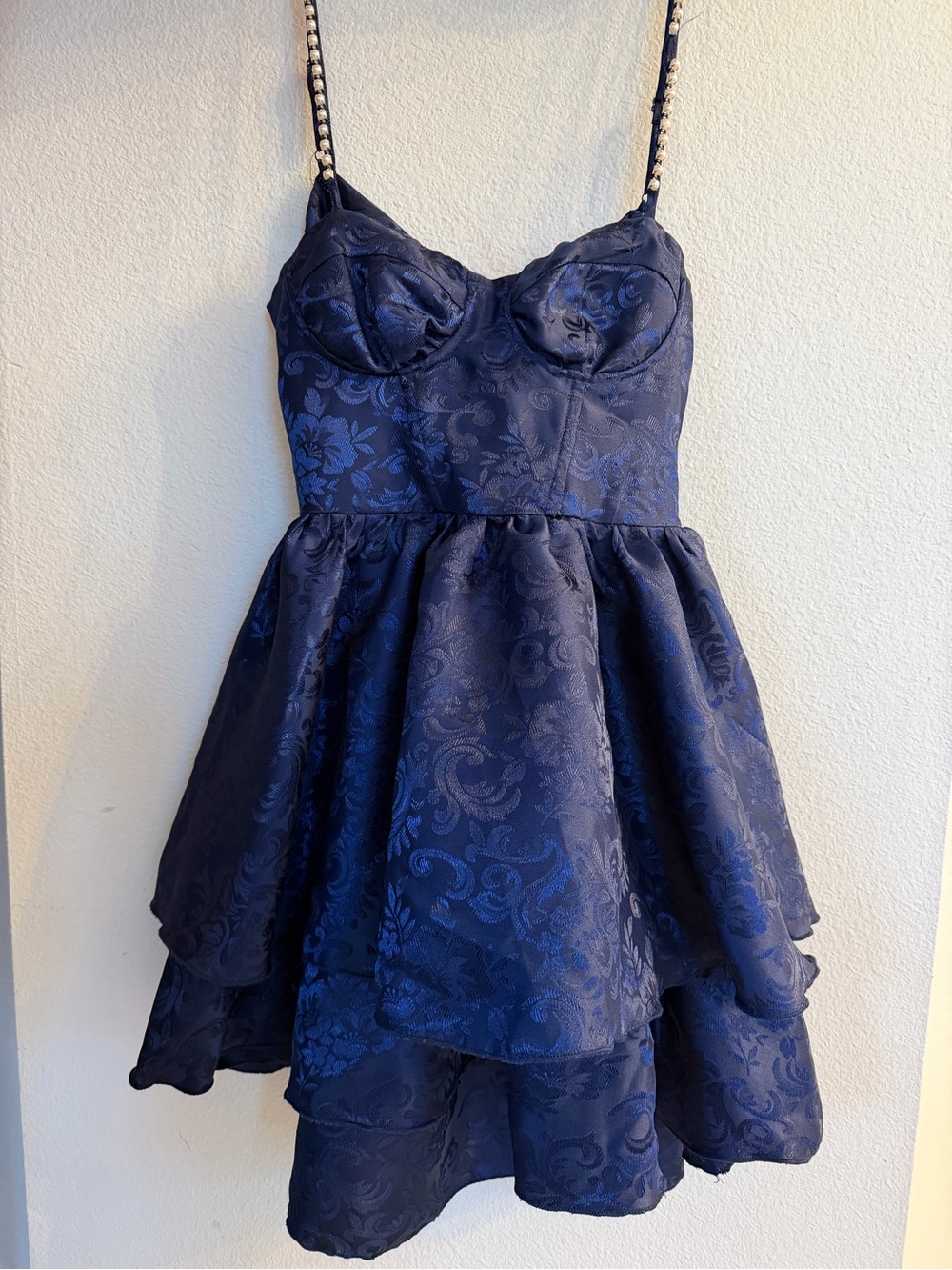Altar'd State corset ruffles dress with open back